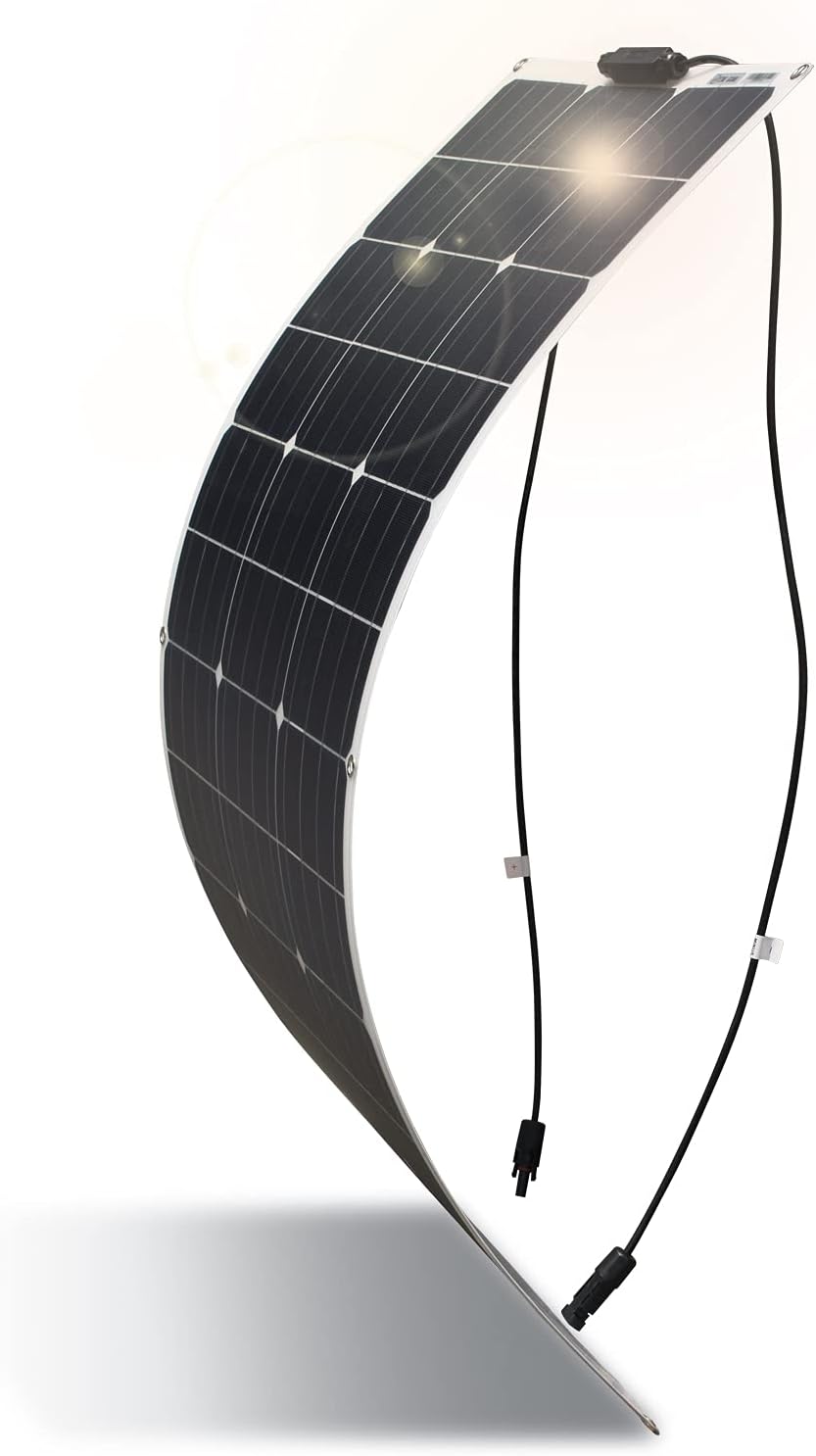 100W Flexible Solar Panel 18V RV Boat Camping Charger