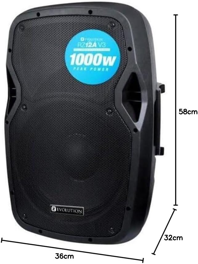 Powered PA Speaker 12 Inch 1000W Active DJ Stage Speaker