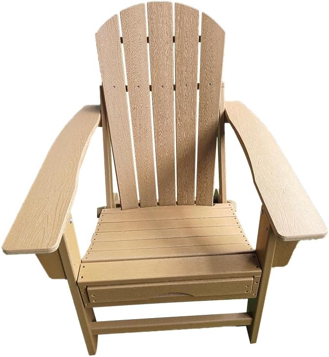 Adirondack Garden Chair w/ Pull Out Footrest & Cup Holder Polywood