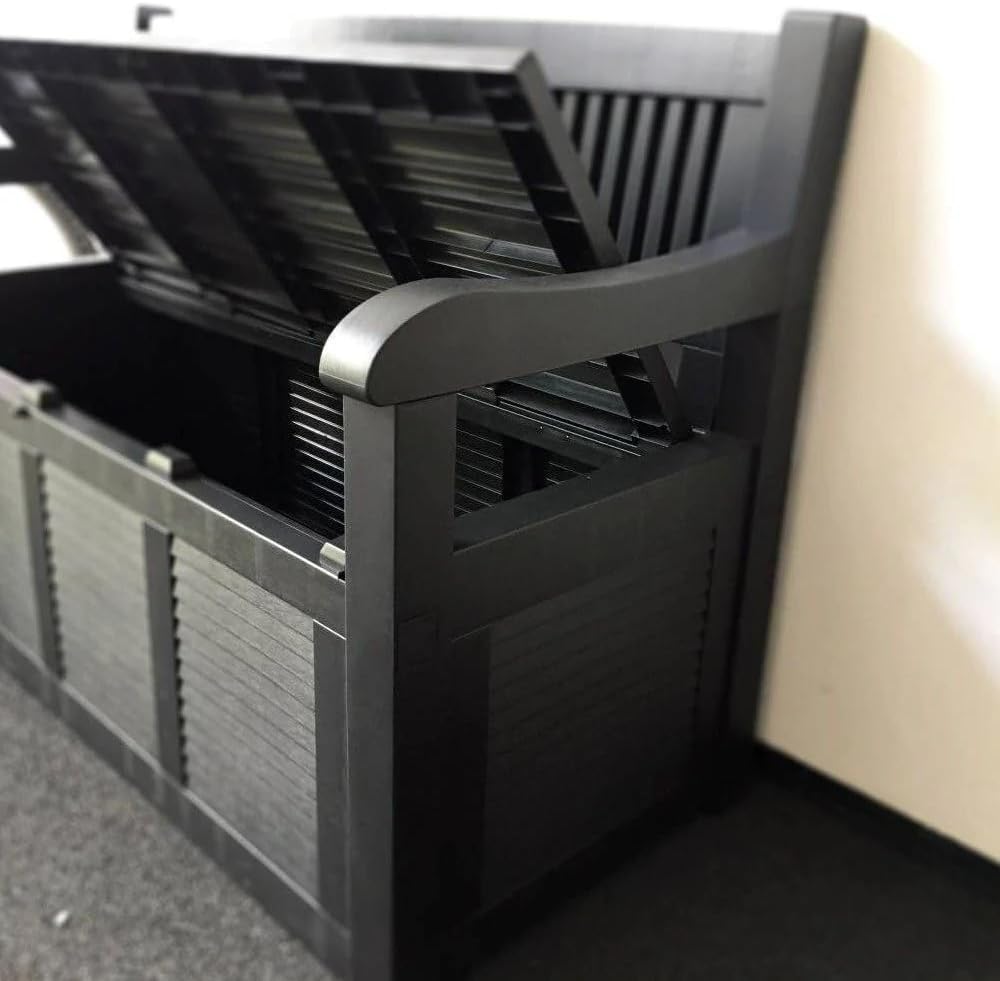 Outdoor Garden Storage Box Large Plastic Deck Box 130cm