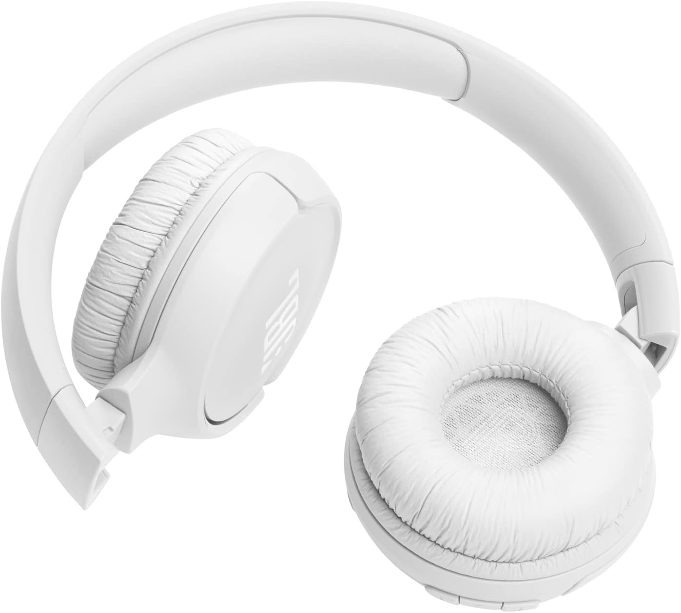 Wireless Bluetooth On Ear Headphones 57Hr Battery Pure Bass Sound White