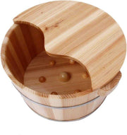 Wooden Foot Spa Tub Soak Bucket Pedicure Barrel Leakproof