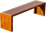 3 Seater Garden Bench 120cm Outdoor Patio Backless Seat Weatherproof