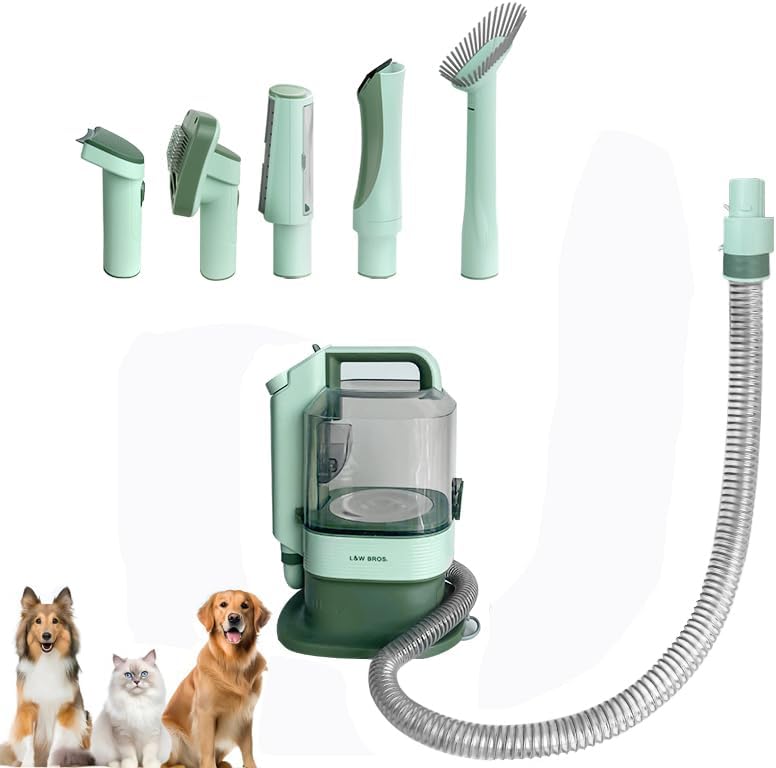 Pet Grooming Vacuum 5 in 1 Dog Hair Remover 3.2L Low Noise