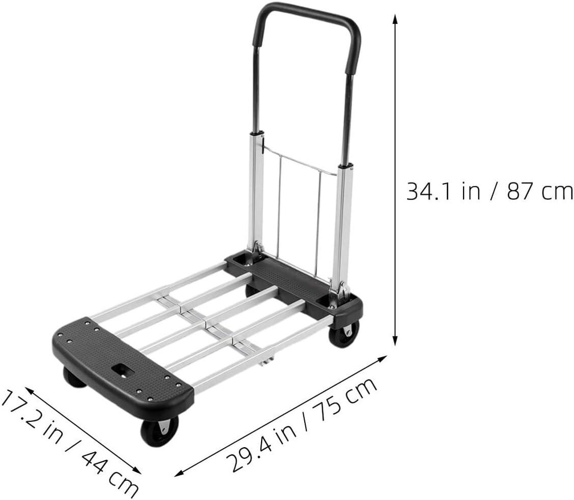 Folding Luggage Trolley Cart Portable Shopping Sack Truck