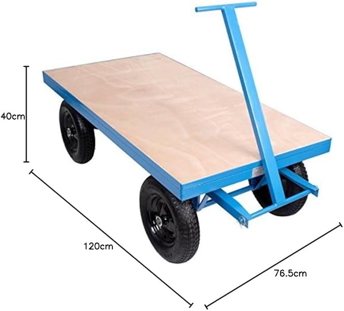 Heavy Duty Site Trolley 1000KG Platform Truck Cart
