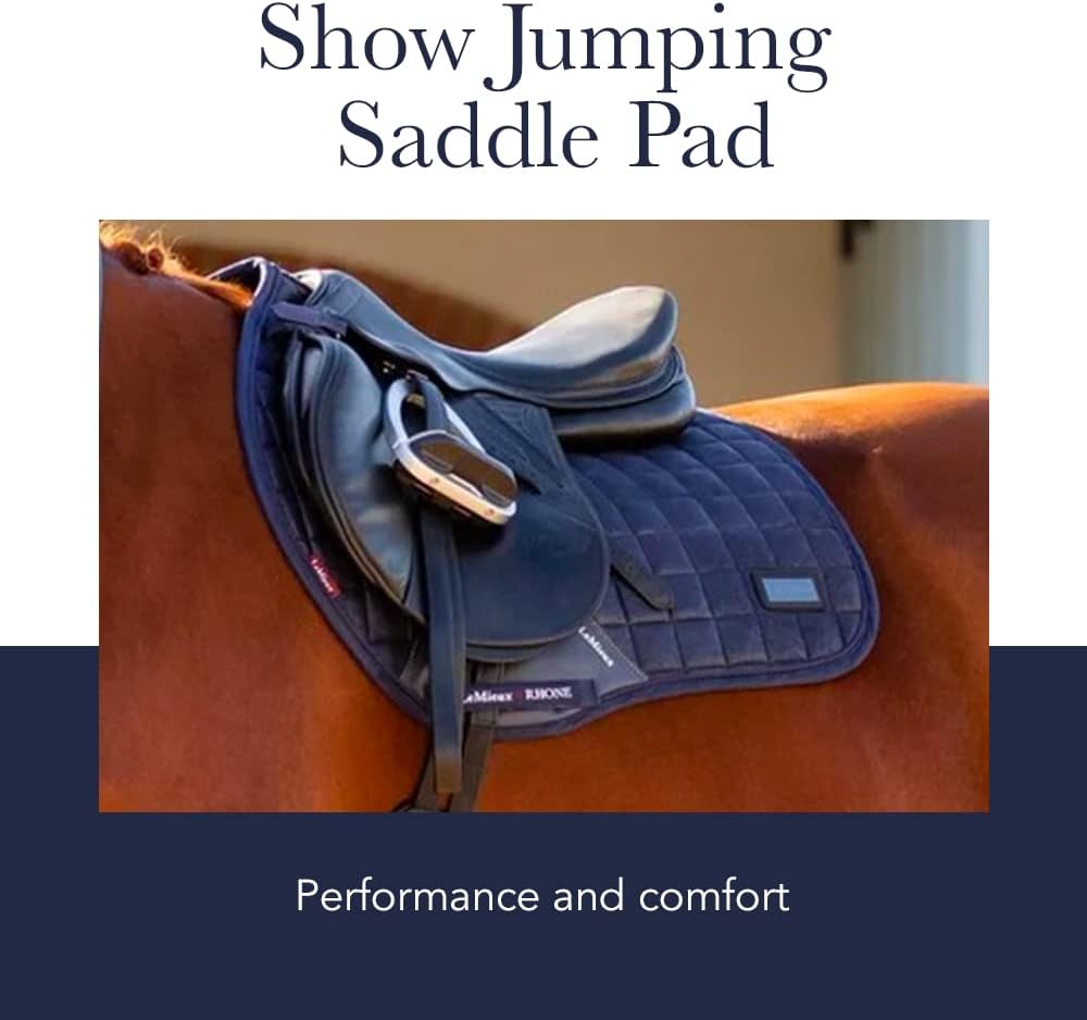 Euro Jump Saddle Pad X Grip Suede Bamboo