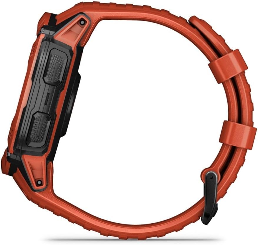 Solar GPS Smart Watch 50mm Rugged Outdoor Red