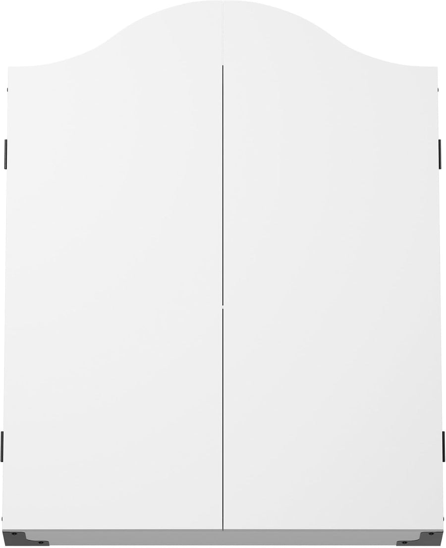 Dartboard Cabinet White Wall Mount Scoreboards Storage Case