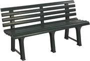3 Seater Plastic Garden Bench Weatherproof Outdoor Patio Seat