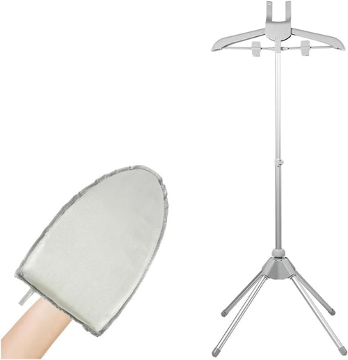 Clothes Steamer Stand Foldable Rack with Ironing Board Adjustable