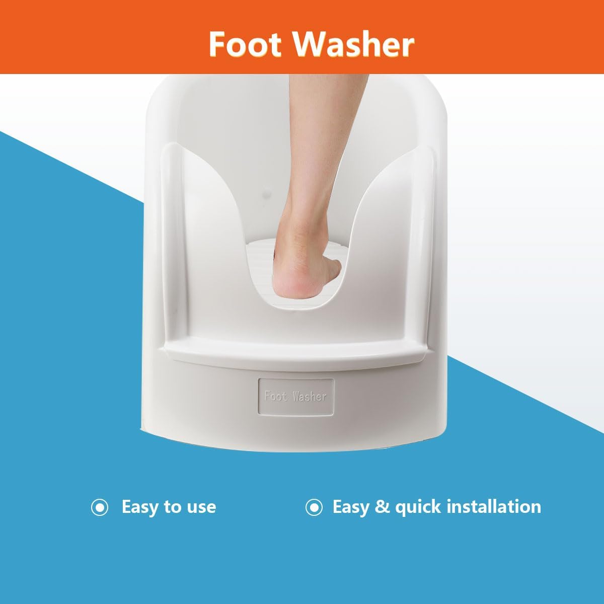 Foot Washer Pedal Spray Basin Water Saving Ablution Foot Bath