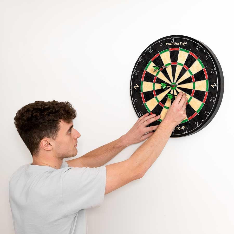 18in Sisal Dartboard Professional Training Board Slim Wire Target