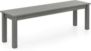 2-3 Seater Garden Bench 140cm HDPE Outdoor Patio Seat