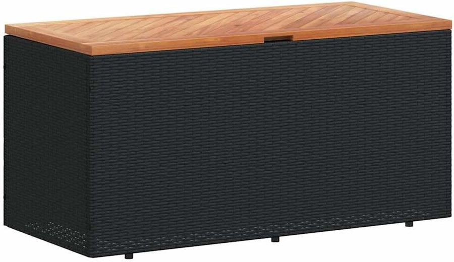 Rattan Garden Storage Box Bench Outdoor Cushion Deck Box