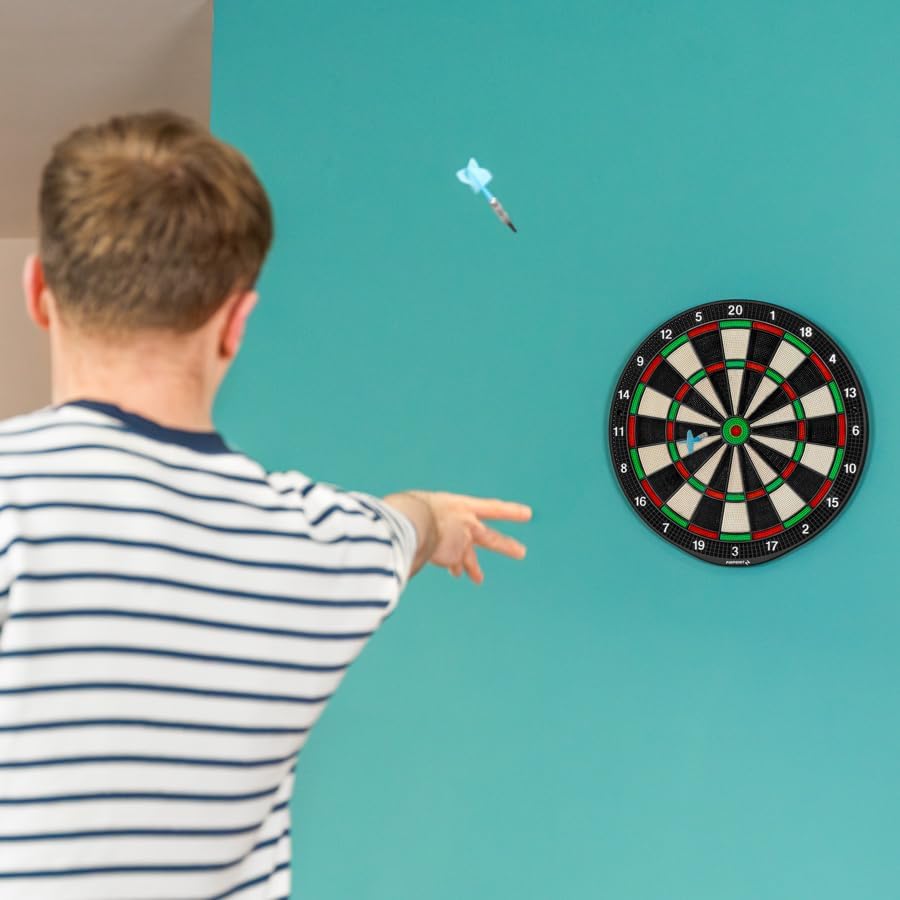 Soft Tip Dartboard Set Safe Home Game Board with 6 Darts Lightweight