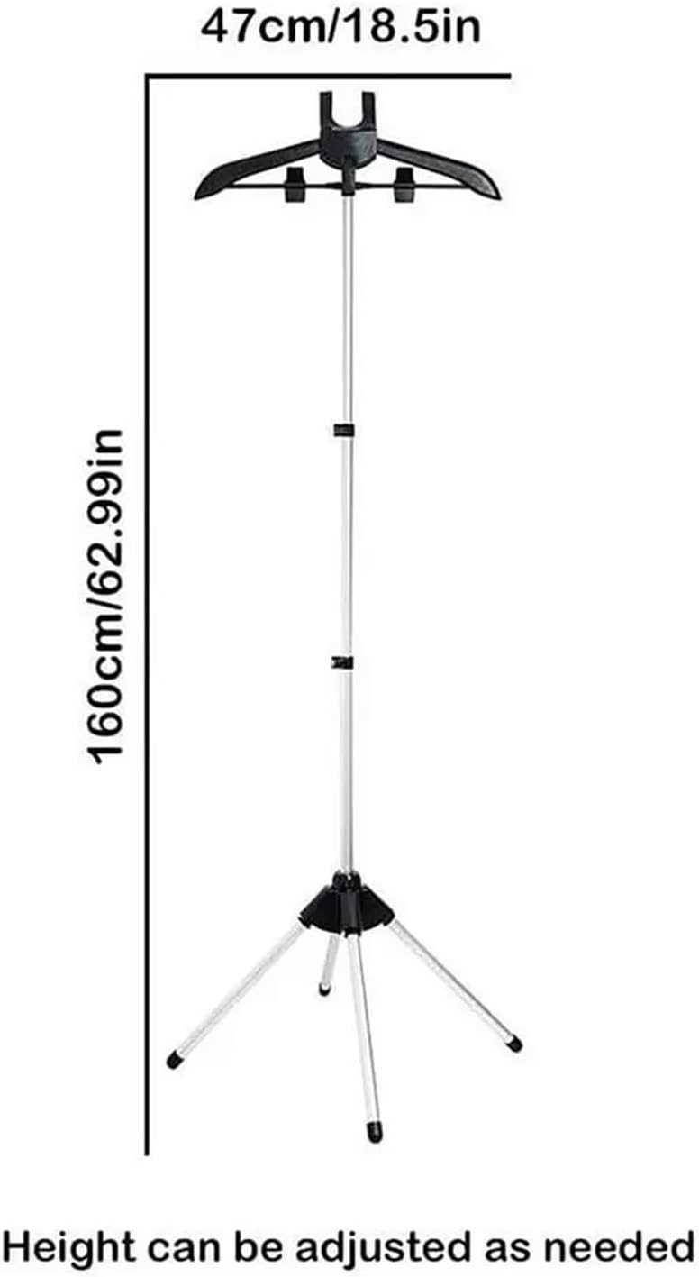 Clothes Steamer Stand Adjustable Folding Garment Rack Portable