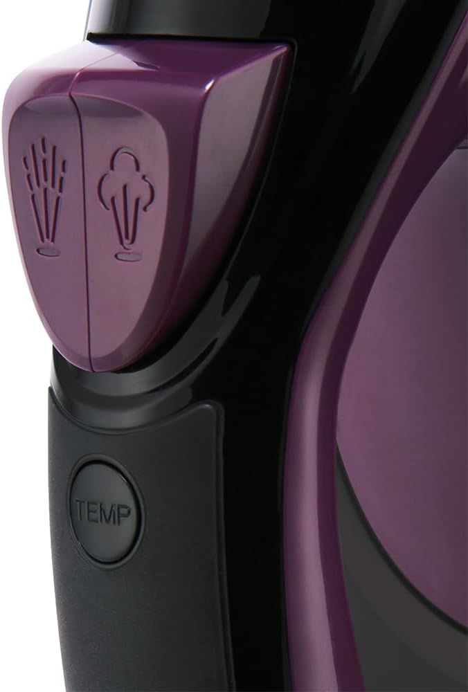 2800W Steam Iron Ceramic Soleplate 195g Steam Boost 380ml Tank