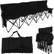 6 Seat Folding Sport Bench Portable Camping Team Chair