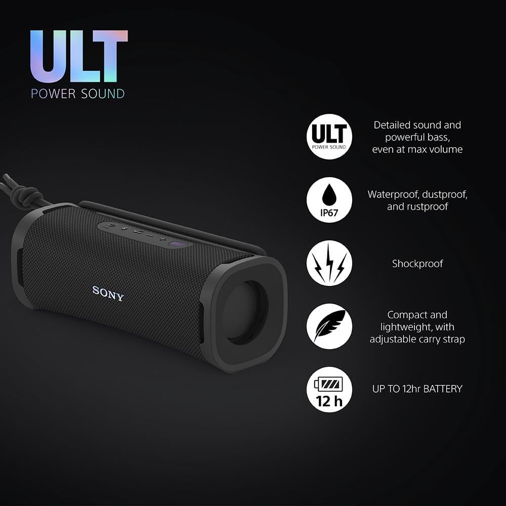 Portable Bluetooth Speaker Deep Bass IP67 Waterproof 12H