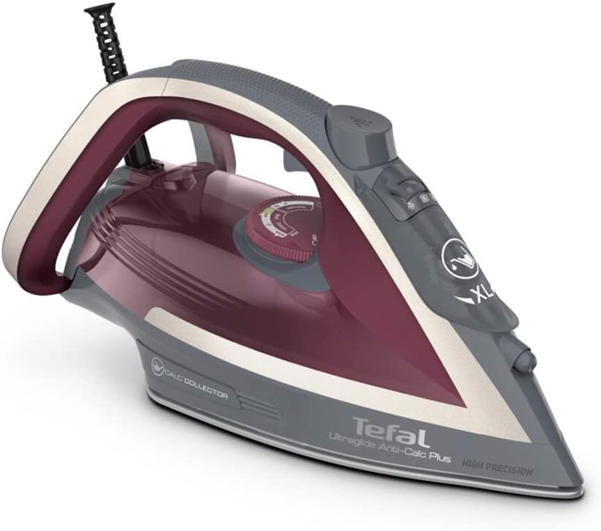 2800W Steam Iron Powerful 210g Boost Durilium Soleplate Auto Off Anti Drip