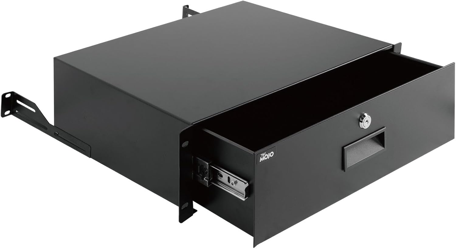3U 19in Lockable Rack Drawer Steel Cabinet Mount