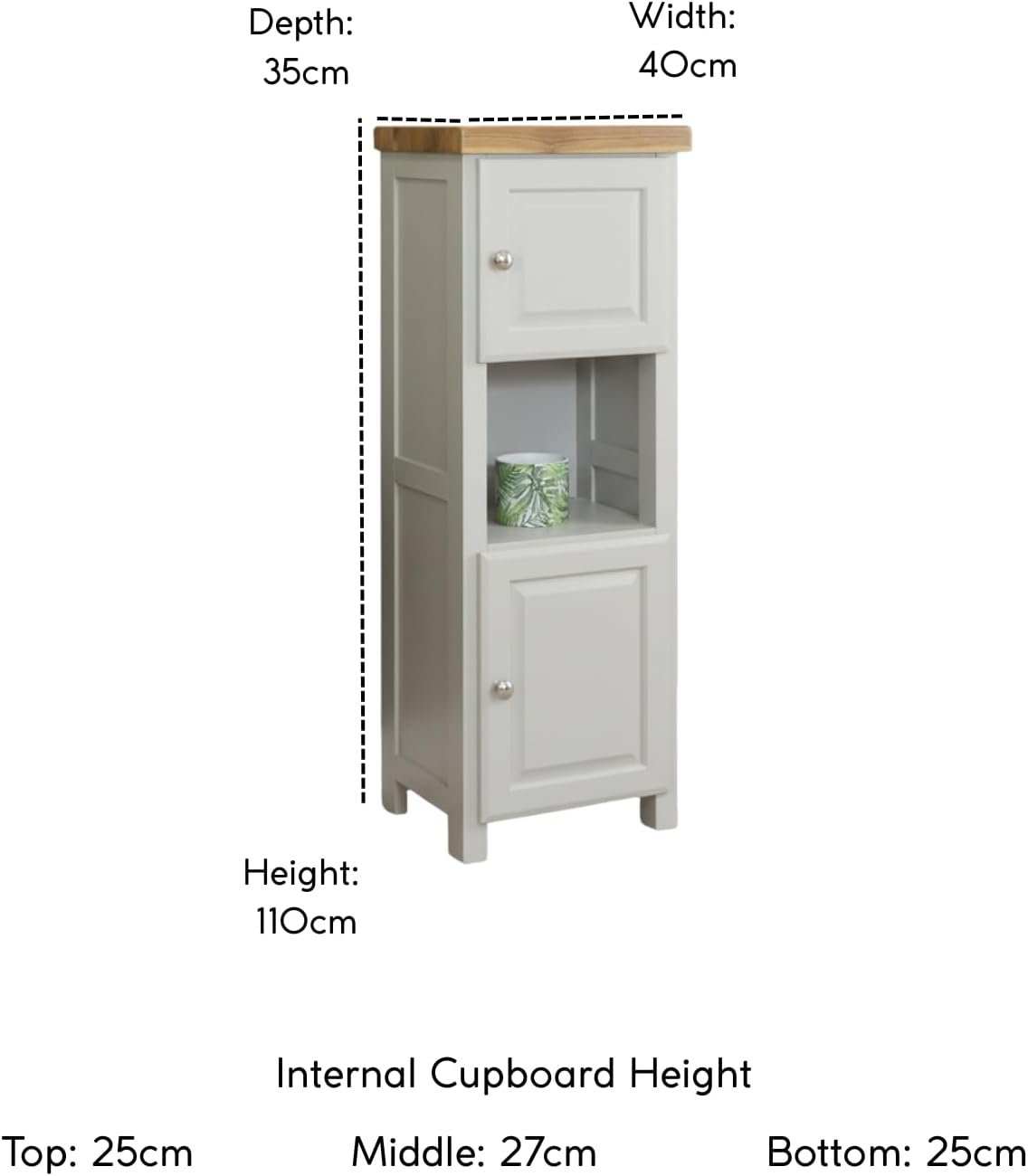 Tall Slim Storage Cabinet Grey Corner Shelf Unit