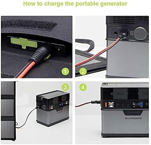 100W Foldable Solar Panel Dual USB 18V DC Portable Charger