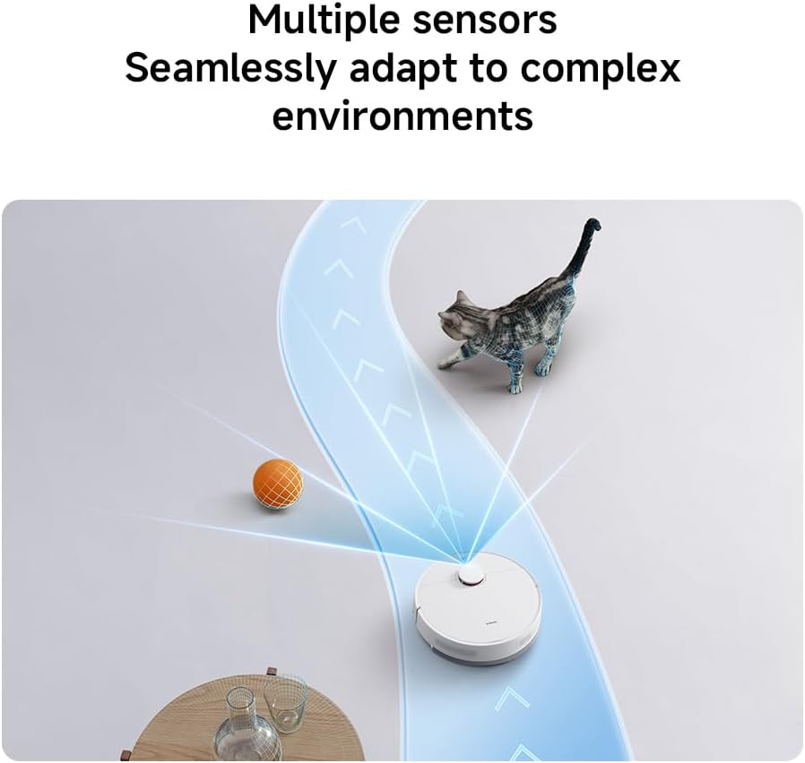 Robot Vacuum Mop 5000Pa LiDAR Mapping WiFi App Pet Hair