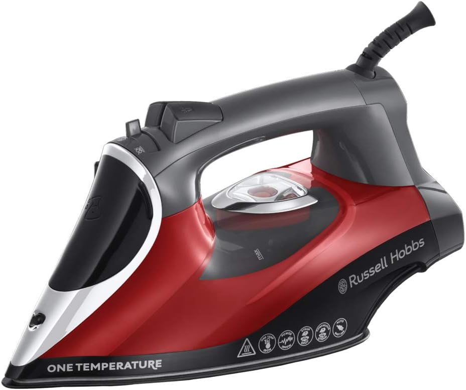 2600W Steam Iron One Temperature Ceramic Soleplate 210g Steam Boost