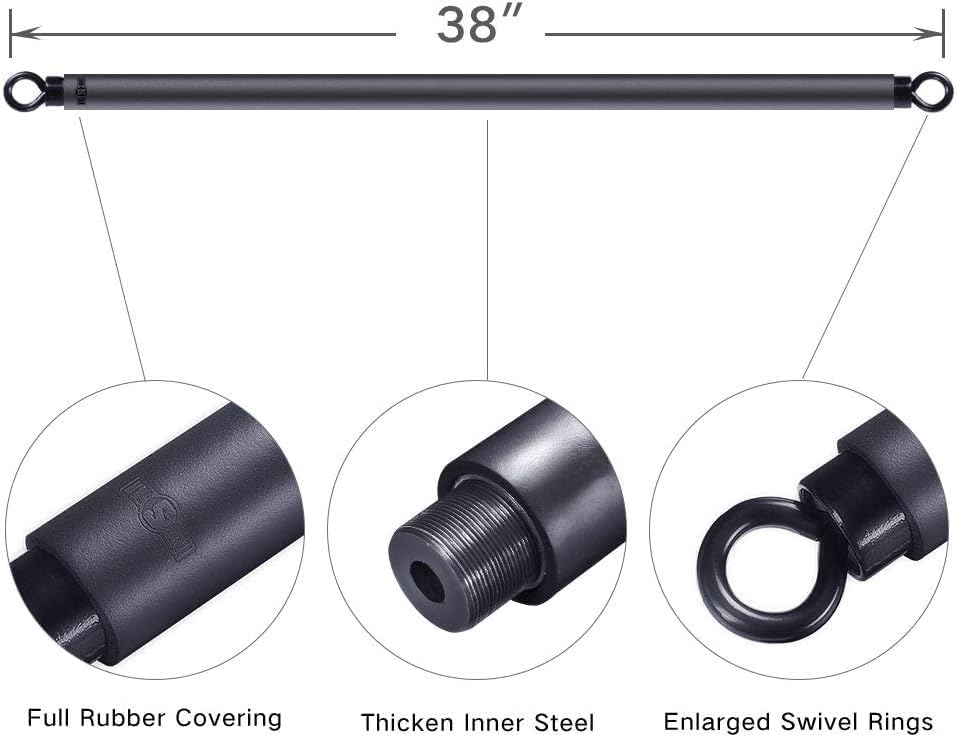 Heavy Duty Cable Machine Handles Resistance Band Grip Attachment