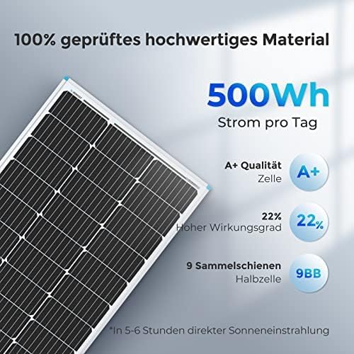 100W 12V Monocrystalline Solar Panel High Efficiency RV Boat