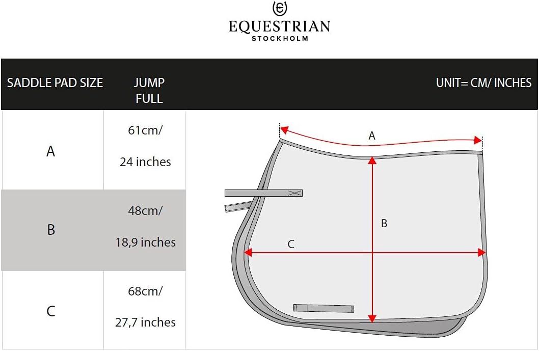 Champagne Full Jump Saddle Pad with Gloss Finish