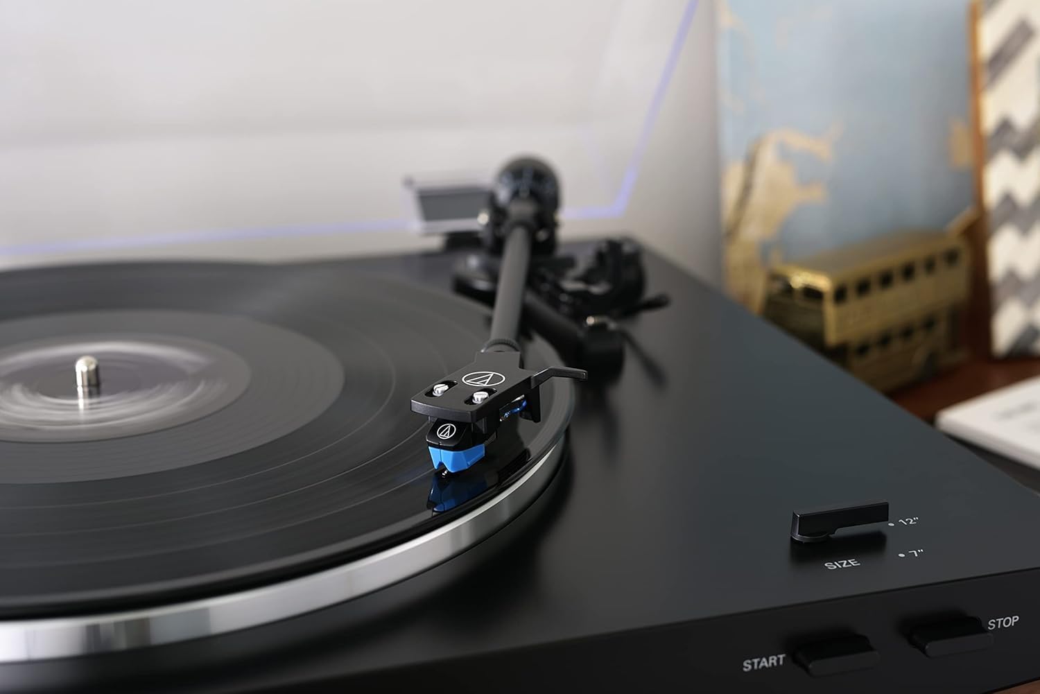 Automatic Bluetooth Vinyl Turntable Record Player with RCA Output