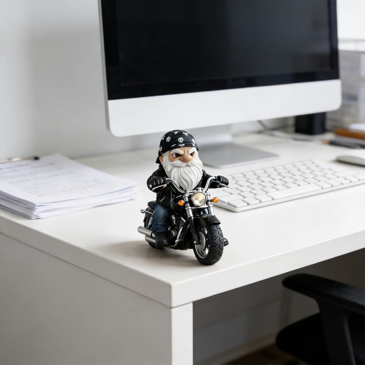 Funny Grumpy Old Man Gnome Statue Rude Desk Decor Novelty Gift