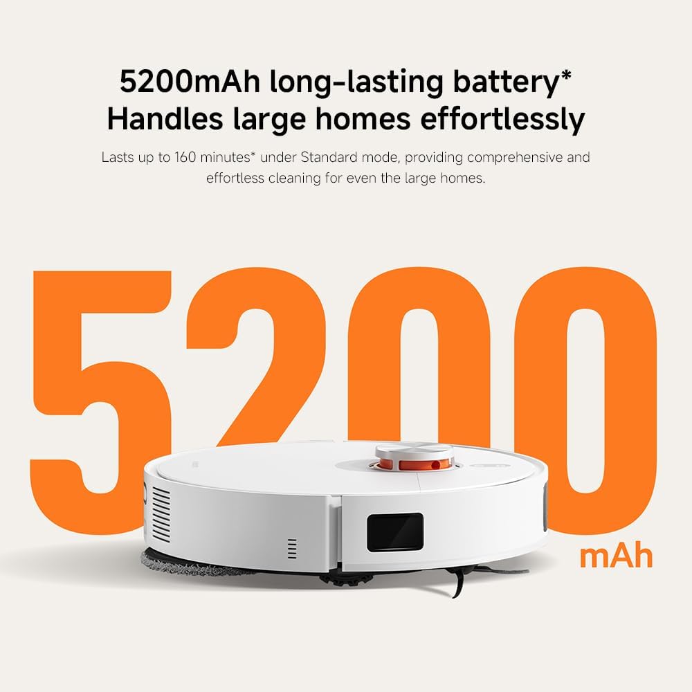Robot Vacuum Mop Self Empty 7000Pa Auto Wash LiDAR WiFi