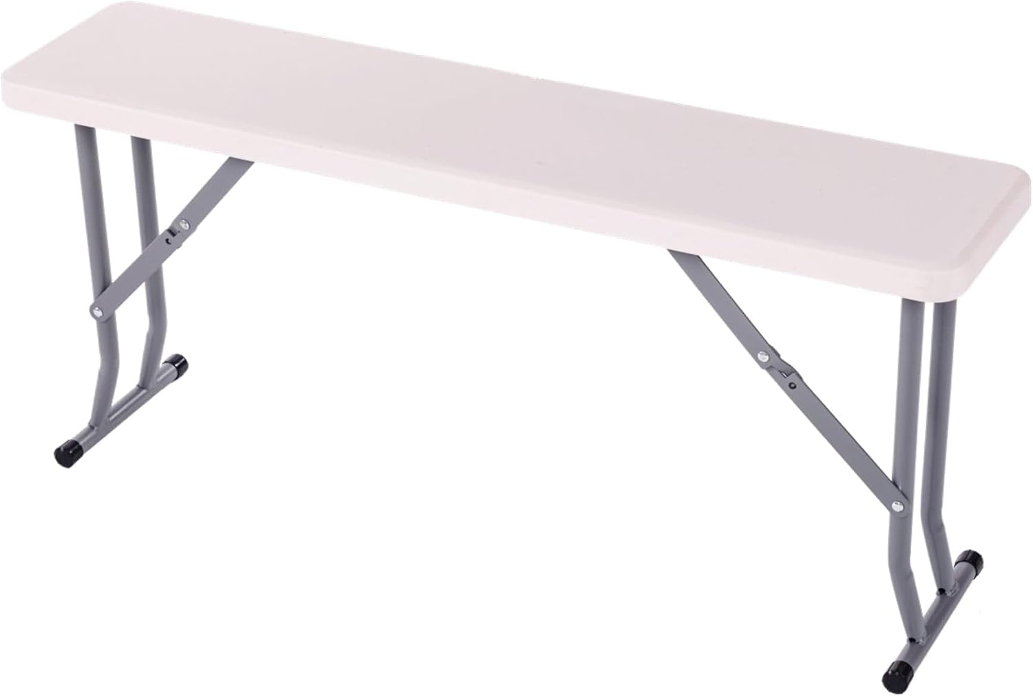 2x Folding Trestle Bench 3ft Heavy Duty Camping Picnic Seats Portable