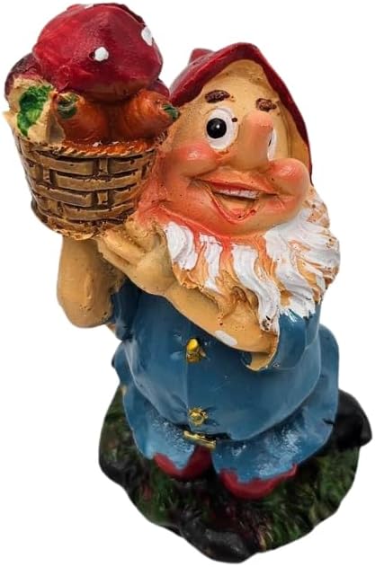 6Pcs Mini Garden Gnomes Resin 10cm Fairy Outdoor Decor Set