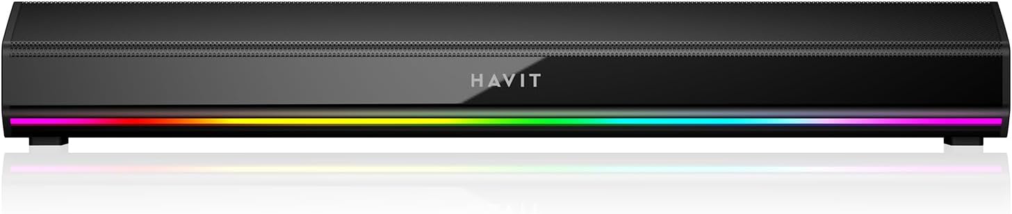 20W Bluetooth PC Soundbar RGB USB Desktop Speaker 3D Stereo