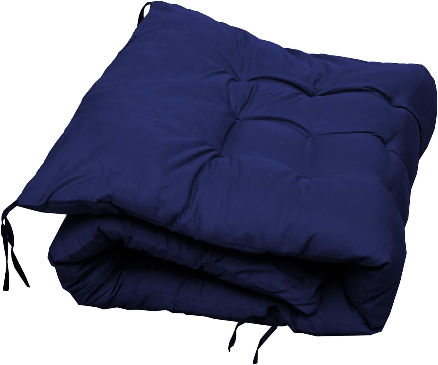 Set of 2 Zero Gravity Reclining Chairs Blue Cushions