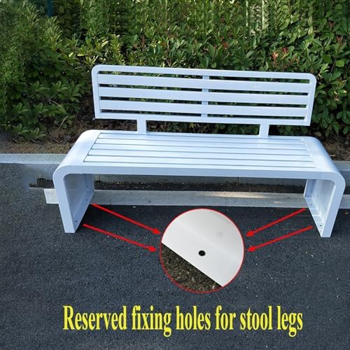 3 Seater Metal Garden Bench Weatherproof Outdoor Park Patio Seat
