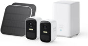 Wireless Outdoor Security Camera 2 Cam Solar Kit No Fee