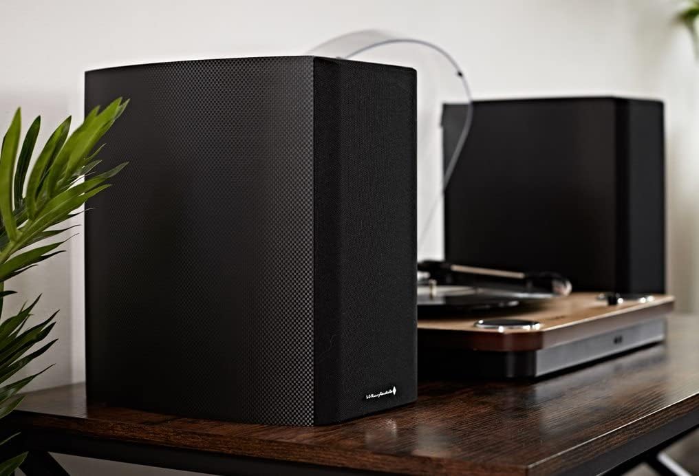 100W Bookshelf Passive Speakers Carbon Fibre HiFi Stereo Pair