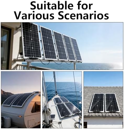 25W Flexible Solar Panel 12V Portable High Efficiency RV Boat