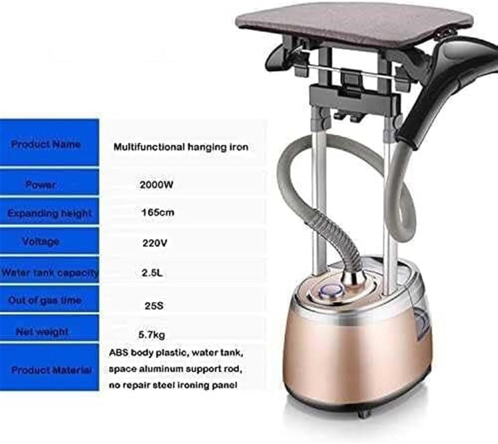 2000W Garment Steamer Heavy Duty 1.7L Tank Clothes Iron System