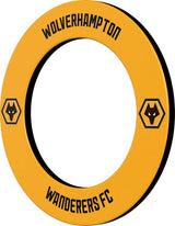 Football Dartboard Surround Black Crest Rubber Wall Protector