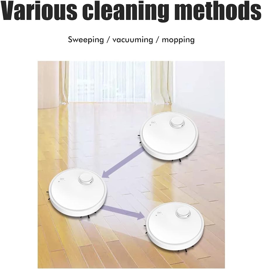 Robot Vacuum Mop 1500Pa Slim 6.8cm Auto Clean Quiet 70min