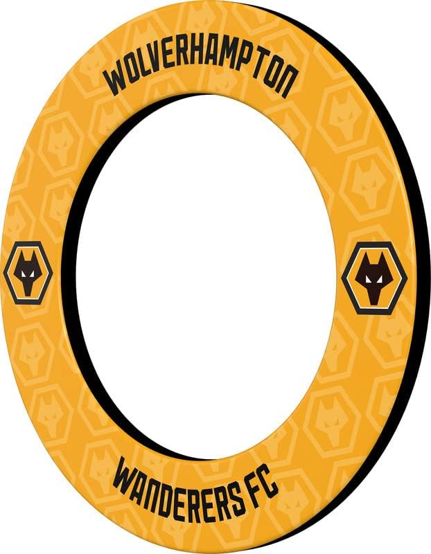 Football Dartboard Surround Rubber Wall Protector Yellow Black