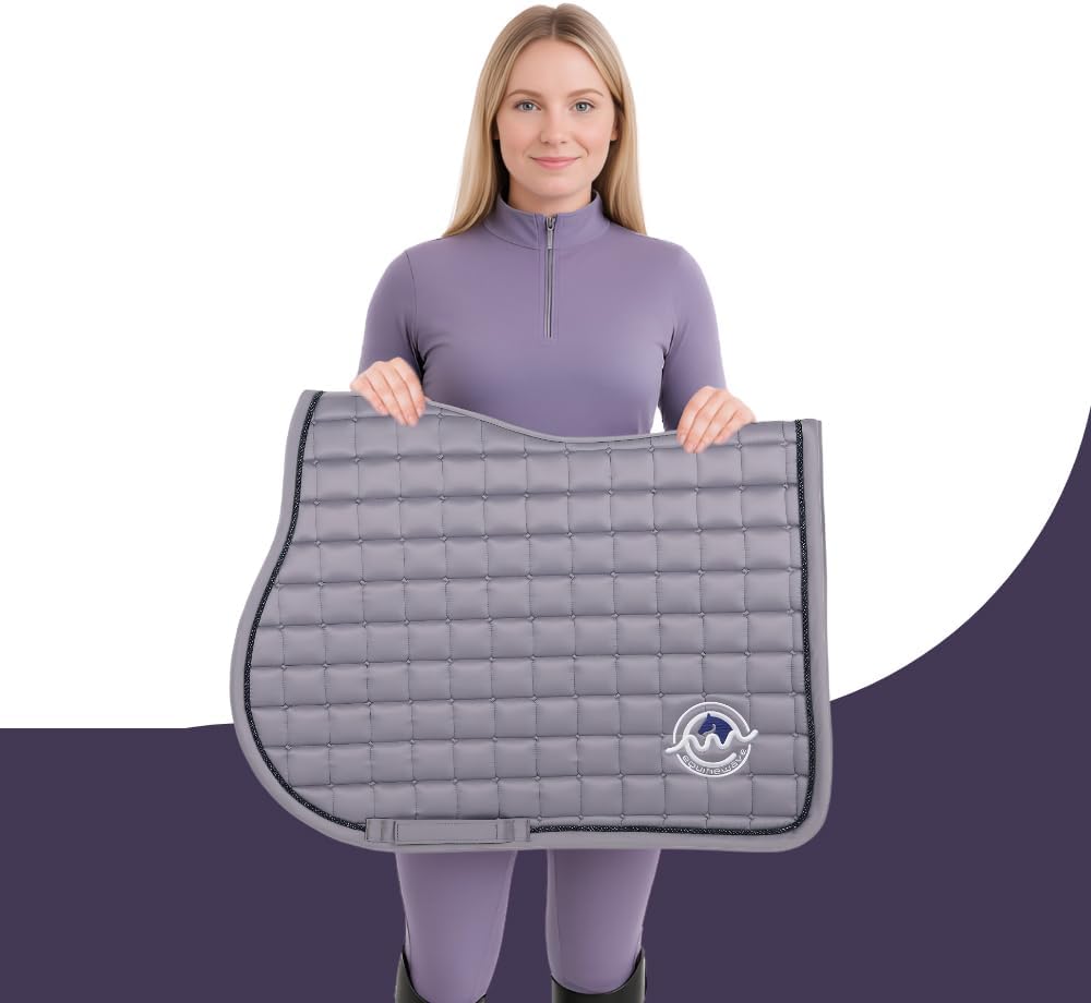 Classic Satin Jump Saddle Pad with Anatomic Shock Absorbing Fit