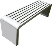 Stainless Steel Outdoor Bench Backless Patio Garden Seat 150cm